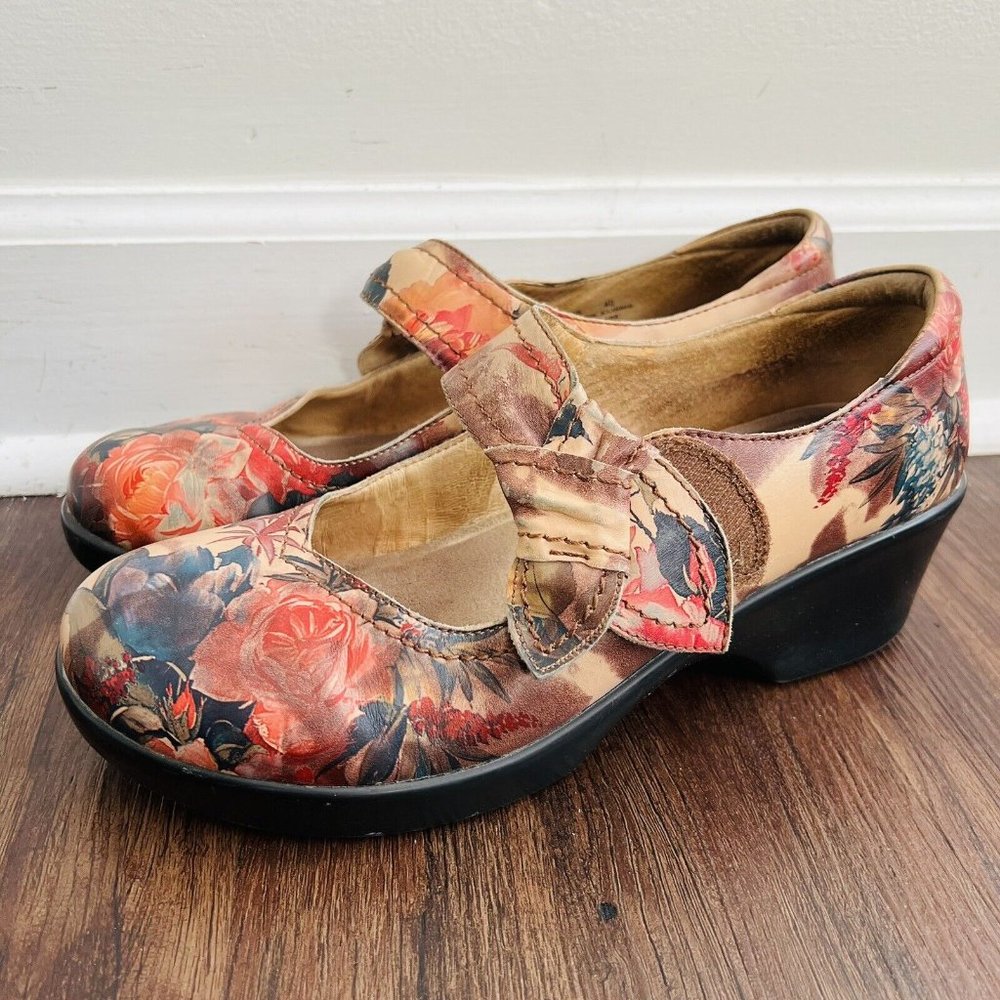 ALEGRIA "Ella" Western Romance Mary Jane Clogs ~ Comfort Shoes ~ Womens Size 9